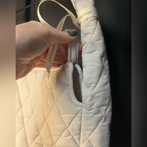 Vera Bradley Quilted Tifton Hobo Tote in Pumice Stone - Picture 9 of 12